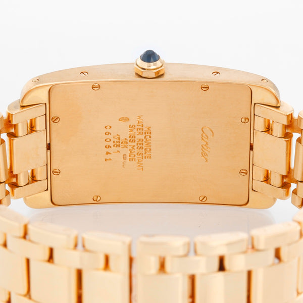 Cartier Tank Americaine (or American) Large  Men's Gold Watch ref 1735