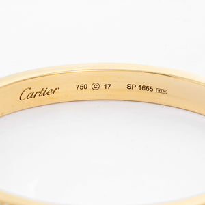 Cartier Love Pave Diamond Yellow Gold Bracelet