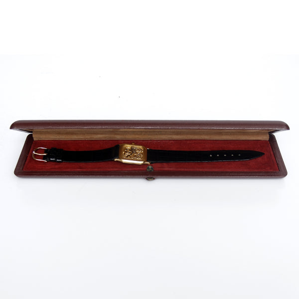 Very Rare Audemars Piguet 18K Yellow gold Openworked Watch Ref 4386