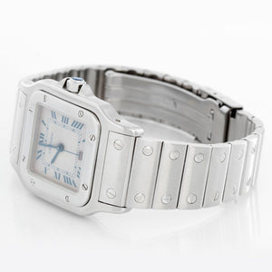 Cartier Santos Men's Stainless Steel Quartz Watch with Date