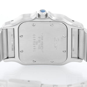 Cartier Santos Men's Stainless Steel Quartz Watch with Date