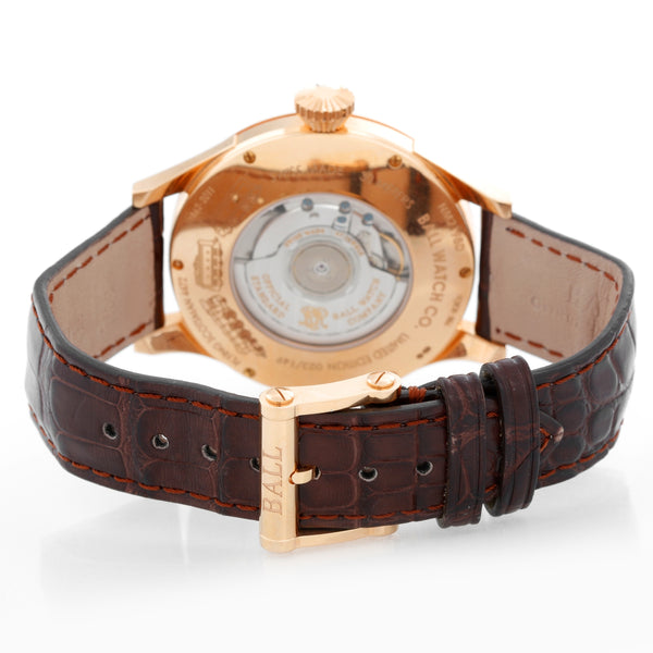 Ball Flying Scotsman 18K Rose Gold Men's Watch NM2198D-PG-LCJ-WH