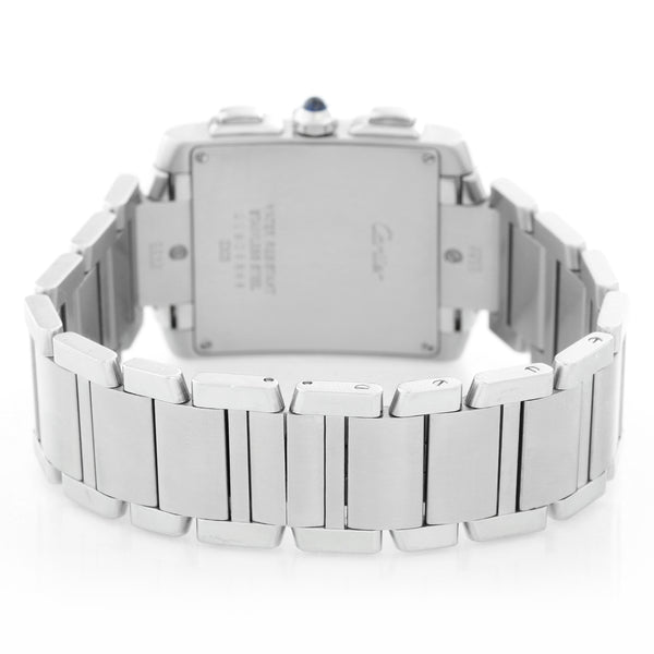 Cartier Tank Francaise Chronograph Men's Steel Watch W51001Q3 2303