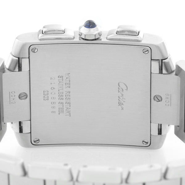 Cartier Tank Francaise Chronograph Men's Steel Watch W51001Q3 2303