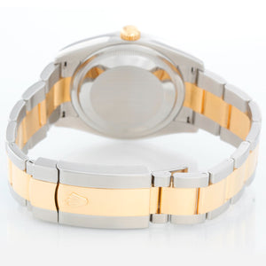 Rolex Datejust Men's 2-Tone Steel and Gold Watch Silver Diamond 116203