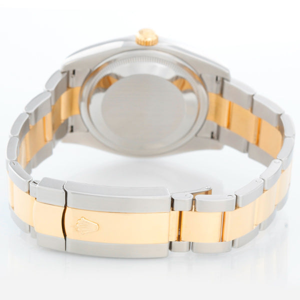 Rolex Datejust Men's 2-Tone Steel and Gold Watch Silver Diamond 116203