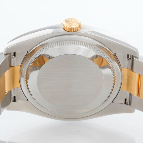 Rolex Datejust Men's 2-Tone Steel and Gold Watch Silver Diamond 116203