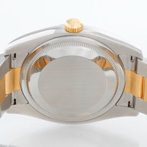 Rolex Datejust Men's 2-Tone Steel and Gold Watch Onyx dial 116203