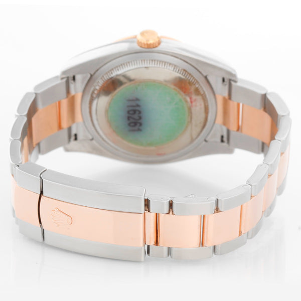 Rolex 2-Tone Turnograph Men's Steel & Rose Gold Watch 116261