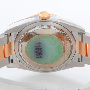 Rolex 2-Tone Turnograph Men's Steel & Rose Gold Watch 116261