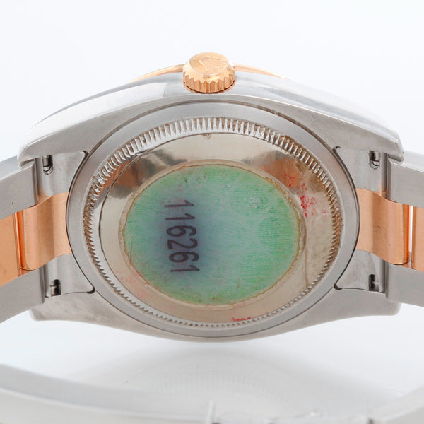 Rolex 2-Tone Turnograph Men's Steel & Rose Gold Watch 116261