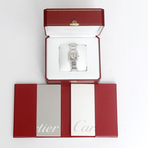 Cartier Tank Francaise 18k White Gold Ladies Watch WE1020S3 2491