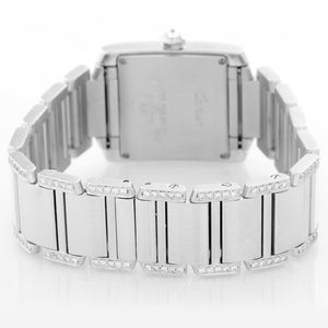 Cartier Tank Francaise 18k White Gold Ladies Watch WE1020S3 2491