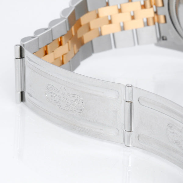 Men's Rolex Datejust Watch 16233 Blue Stick Dial