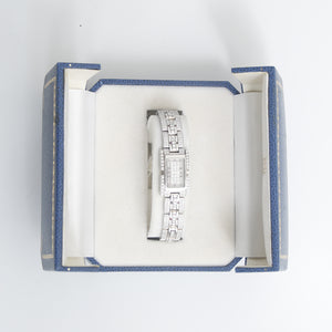 Fred of Paris 18K White Gold Pave Diamond Ladies Watch