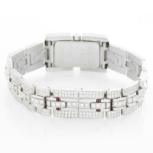 Fred of Paris 18K White Gold Pave Diamond Ladies Watch