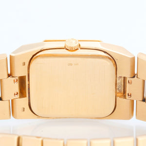 Extremely Rare Rolex Cellini Black Pyramid 18k Yellow Gold Watch 5150/8