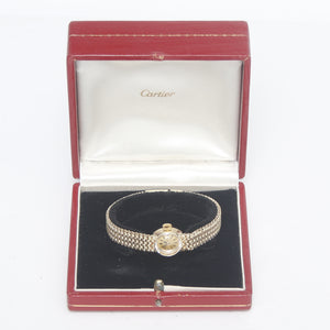 Vintage Cartier 18K Yellow Gold Ladies Watch