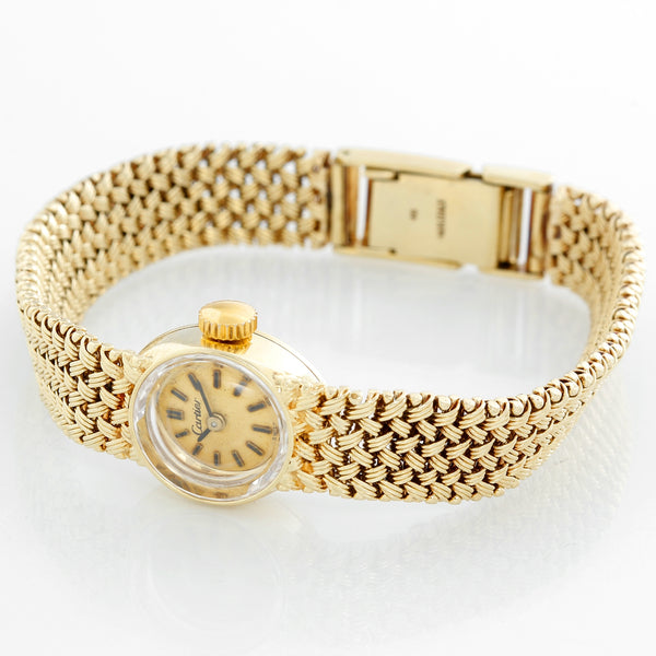 Vintage Cartier 18K Yellow Gold Ladies Watch