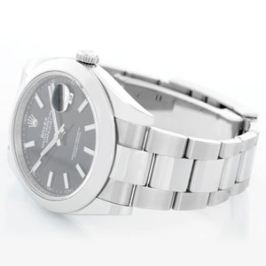 Rolex Datejust II Men's 41mm Stainless Steel  Black Dial 126300