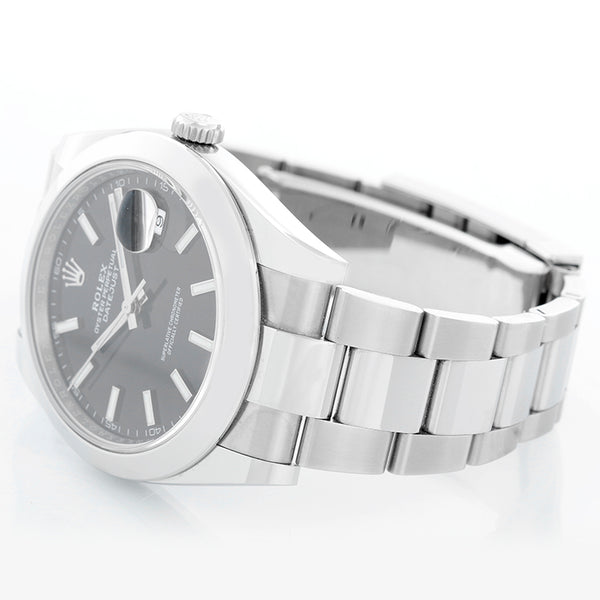 Rolex Datejust II Men's 41mm Stainless Steel  Black Dial 126300