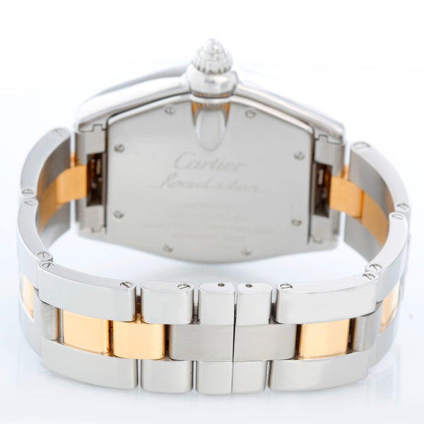 Cartier Roadster Men's Steel & Gold 2-Tone Watch W62031Y4 Silver Dial 2510