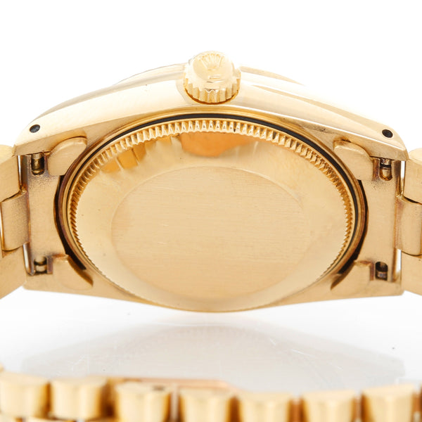 Rolex Midsize Datejust 18k Yellow Gold Watch 68278