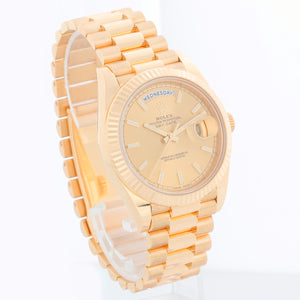 Rolex Day-Date 40 President 18k Yellow Gold Men's 40mm Watch 228238