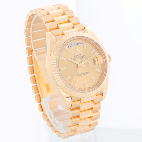 Rolex Day-Date 40 President 18k Yellow Gold Men's 40mm Watch 228238