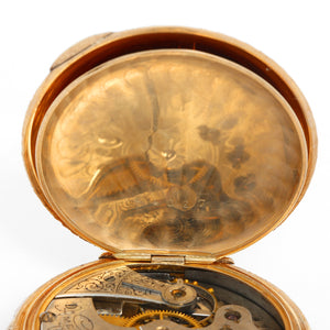 Waltham 14K Yellow Gold Box Hinge  Pocket Watch