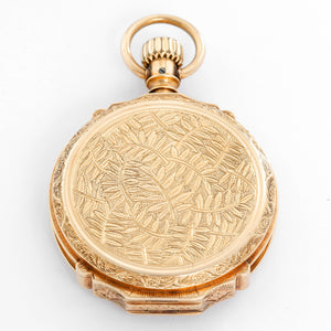 Elgin 14K Yellow Gold Hinge Pocket Watch