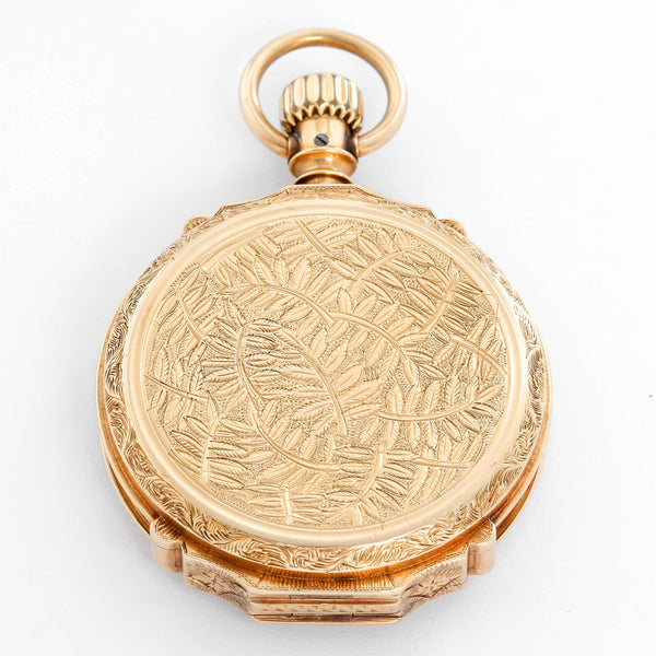 Elgin 14K Yellow Gold Hinge Pocket Watch