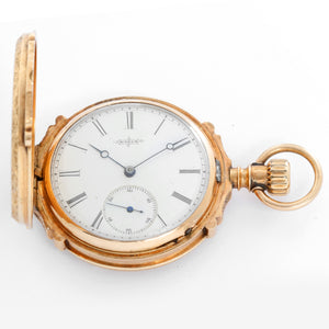 Elgin 14K Yellow Gold Hinge Pocket Watch