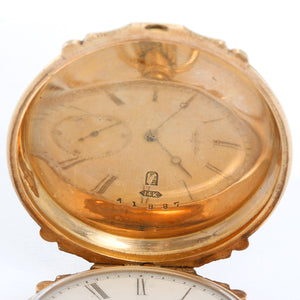 Elgin 14K Yellow Gold Hinge Pocket Watch