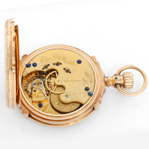 Elgin 14K Yellow Gold Hinge Pocket Watch