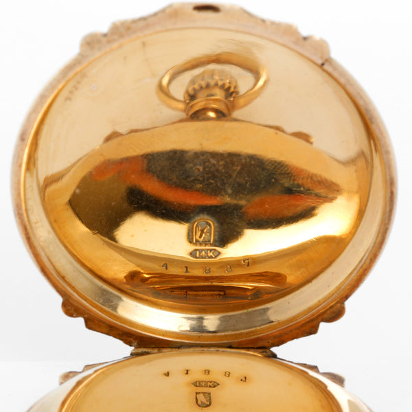 Elgin 14K Yellow Gold Hinge Pocket Watch