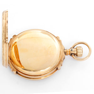 Elgin 14K Yellow Gold Hinge Pocket Watch