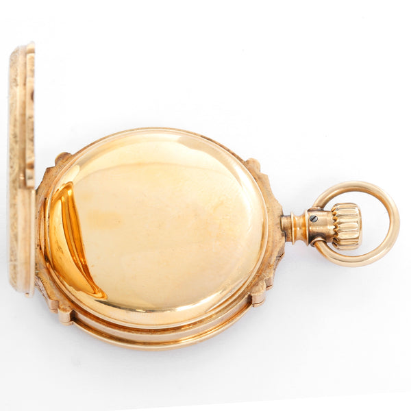 Elgin 14K Yellow Gold Hinge Pocket Watch