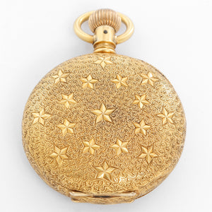 Elgin 18K Yellow Gold Hunting Case Pocket  Watch