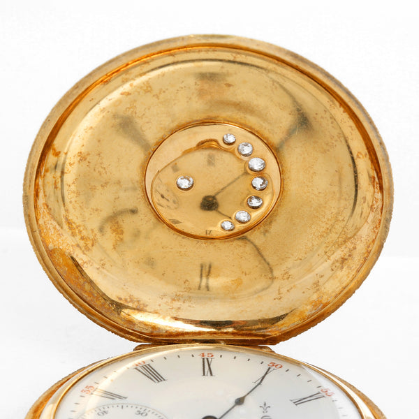 Elgin 18K Yellow Gold Hunting Case Pocket  Watch