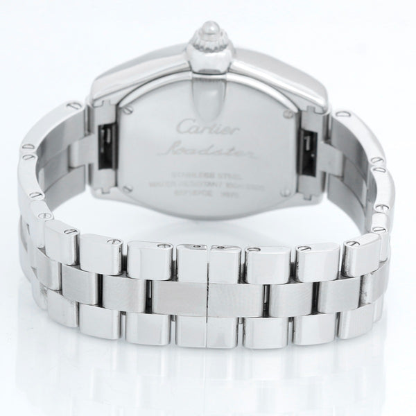 Cartier Roadster Stainless Steel Pink Ribbon Edition Ladies Watch W62016V3