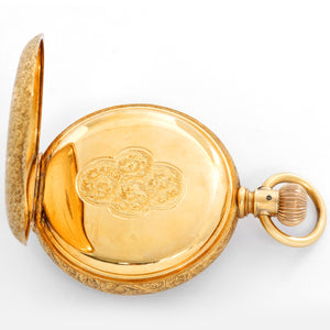 Elgin 18K Yellow Gold Hunting Case Pocket  Watch