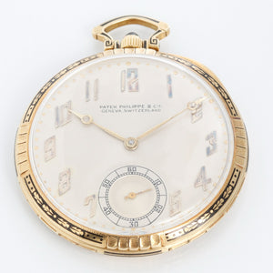 Patek Philippe 18K Yellow Gold Open Face Pocket Watch