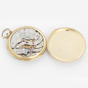 Patek Philippe 18K Yellow Gold Open Face Pocket Watch