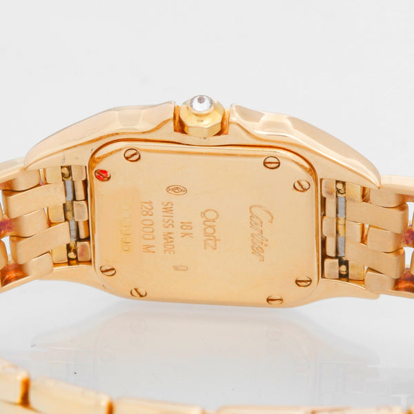 Cartier Panther Ladies 18k Yellow Gold Panthere Watch W25022B9