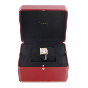 Cartier Tank Louis 18k Yellow Gold Ladies Watch on Leather Band 2442