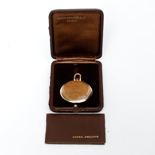 Patek Philippe 18K Yellow Gold Pocket Watch Presentation from Montgomery Ward