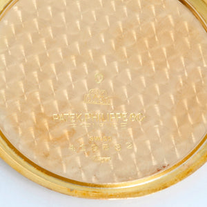 Patek Philippe 18K Yellow Gold Pocket Watch Presentation from Montgomery Ward