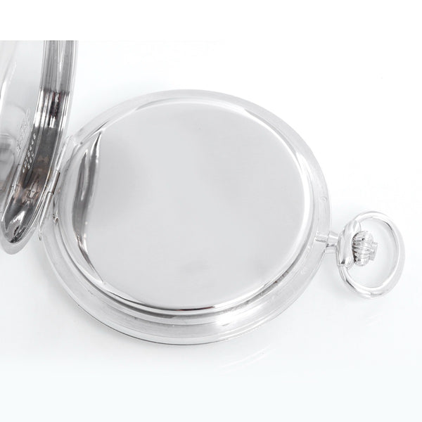 Extremely Rare Patek Philippe Heavy Hunter Case 18K White Gold Pocket Watch Ref 980G