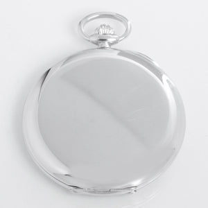 Extremely Rare Patek Philippe Heavy Hunter Case 18K White Gold Pocket Watch Ref 980G